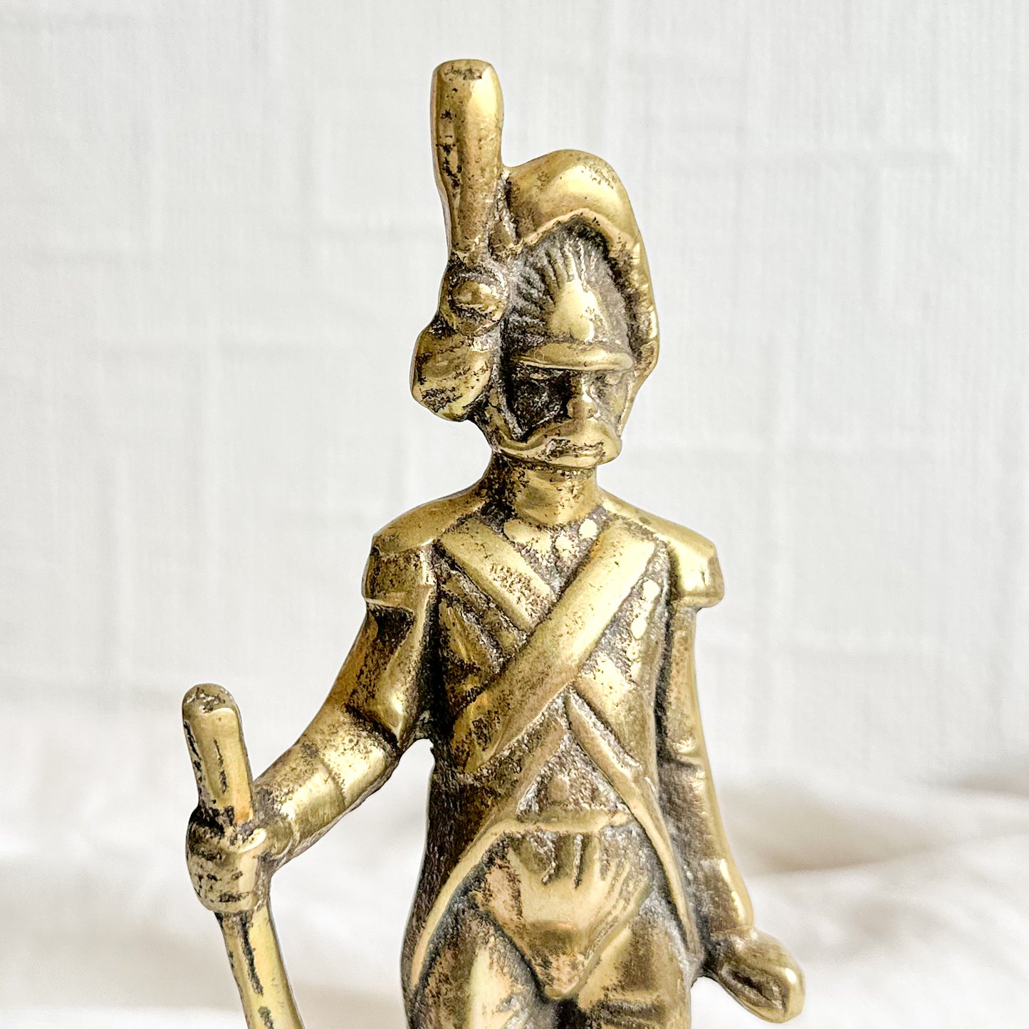 Brass Soldier Figurine - 4