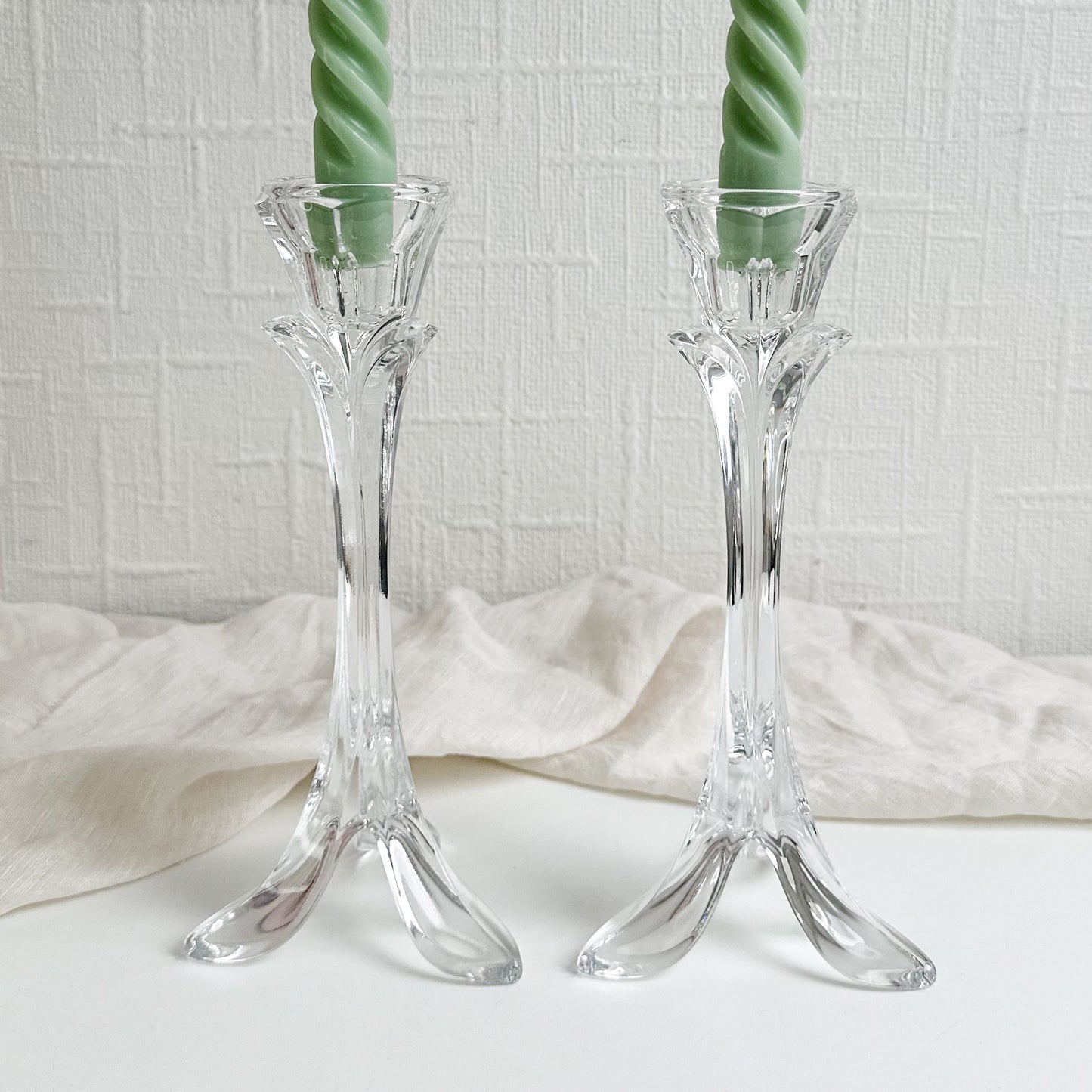 Pair of Cristal d’Arques Candlesticks