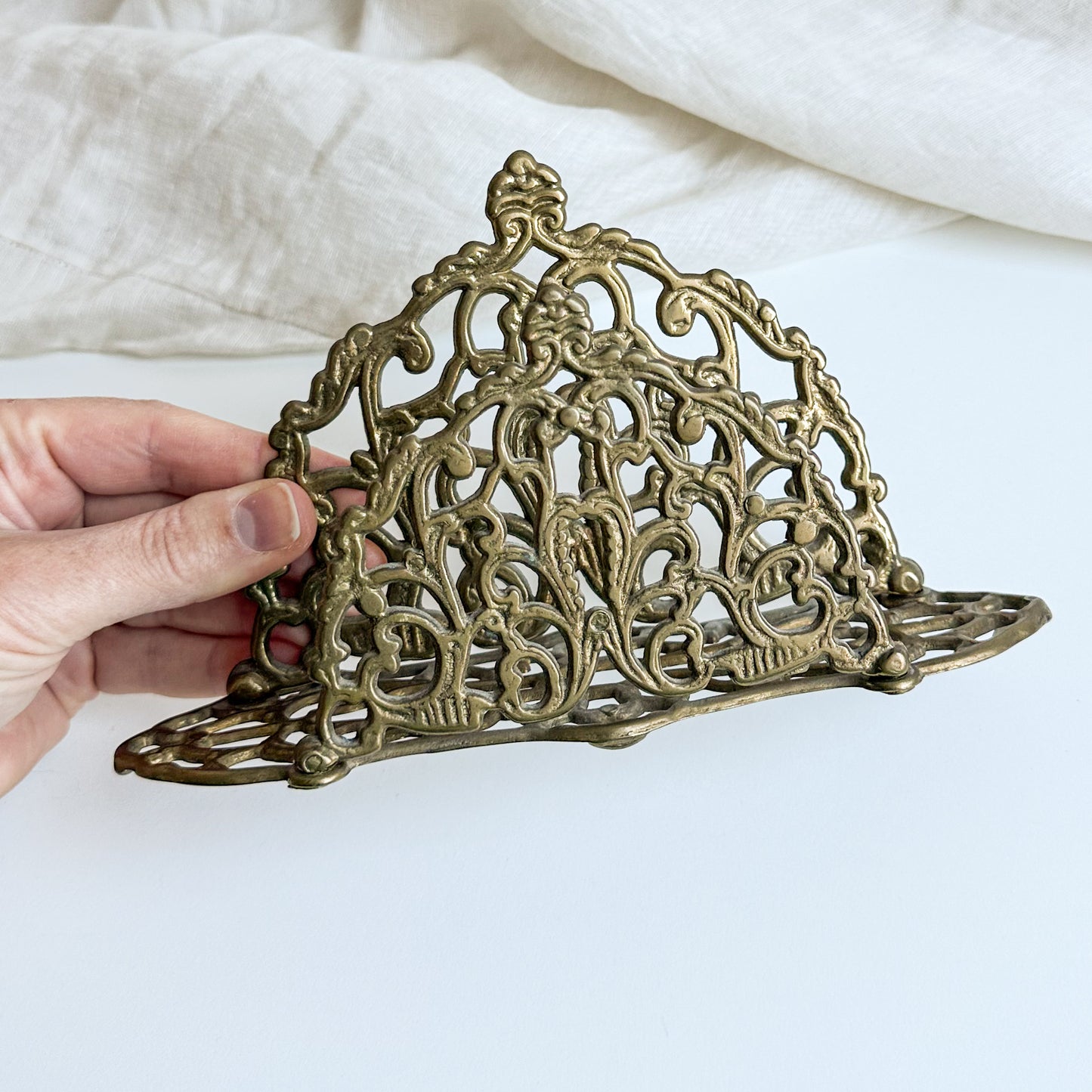 Brass Letter / Napkin Holder
