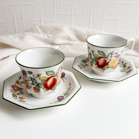 Pair of Johnson Brothers Cups and Saucers