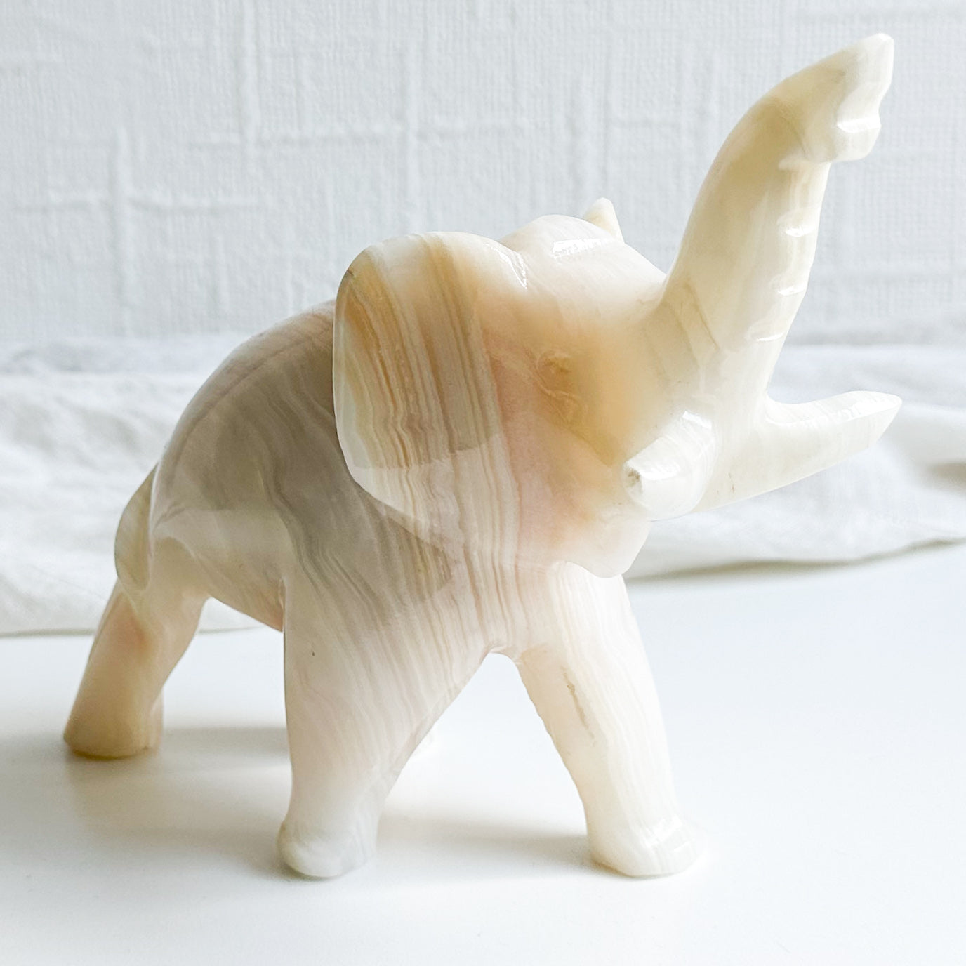 Carved Onyx Elephant