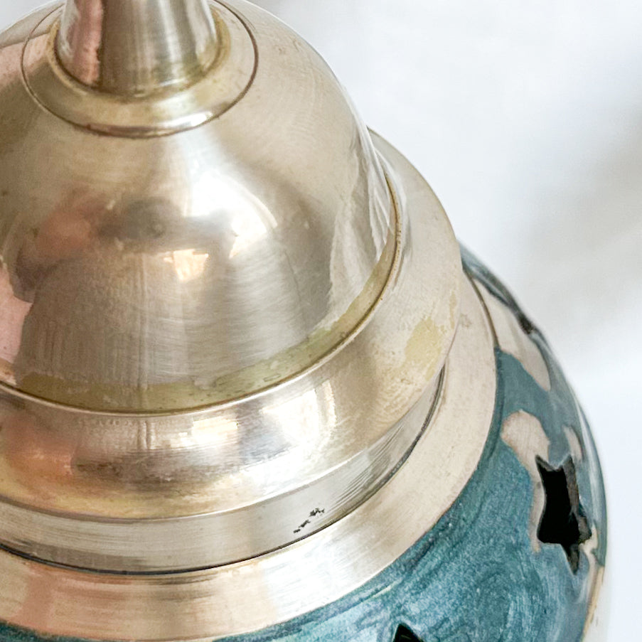 Brass Urn with Star Design