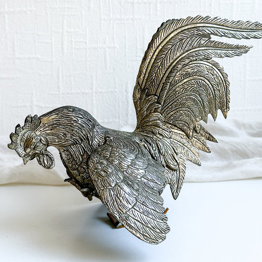 Metal Rooster Figurine