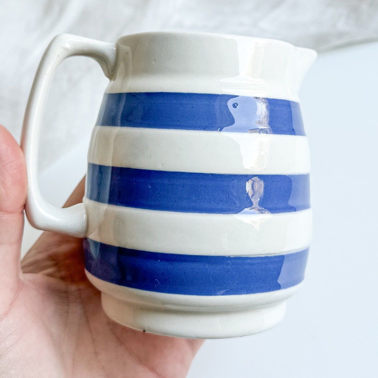 Chef Ware Jug with Blue Stripes