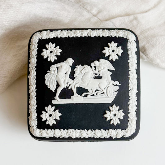 Black Jasperware Box by Wedgwood