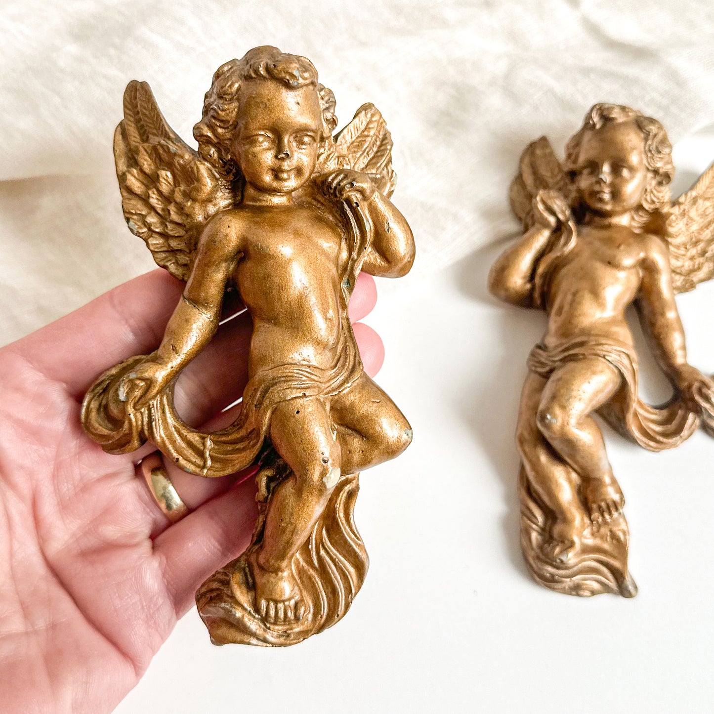 Pair of Cherub Wall Decorations