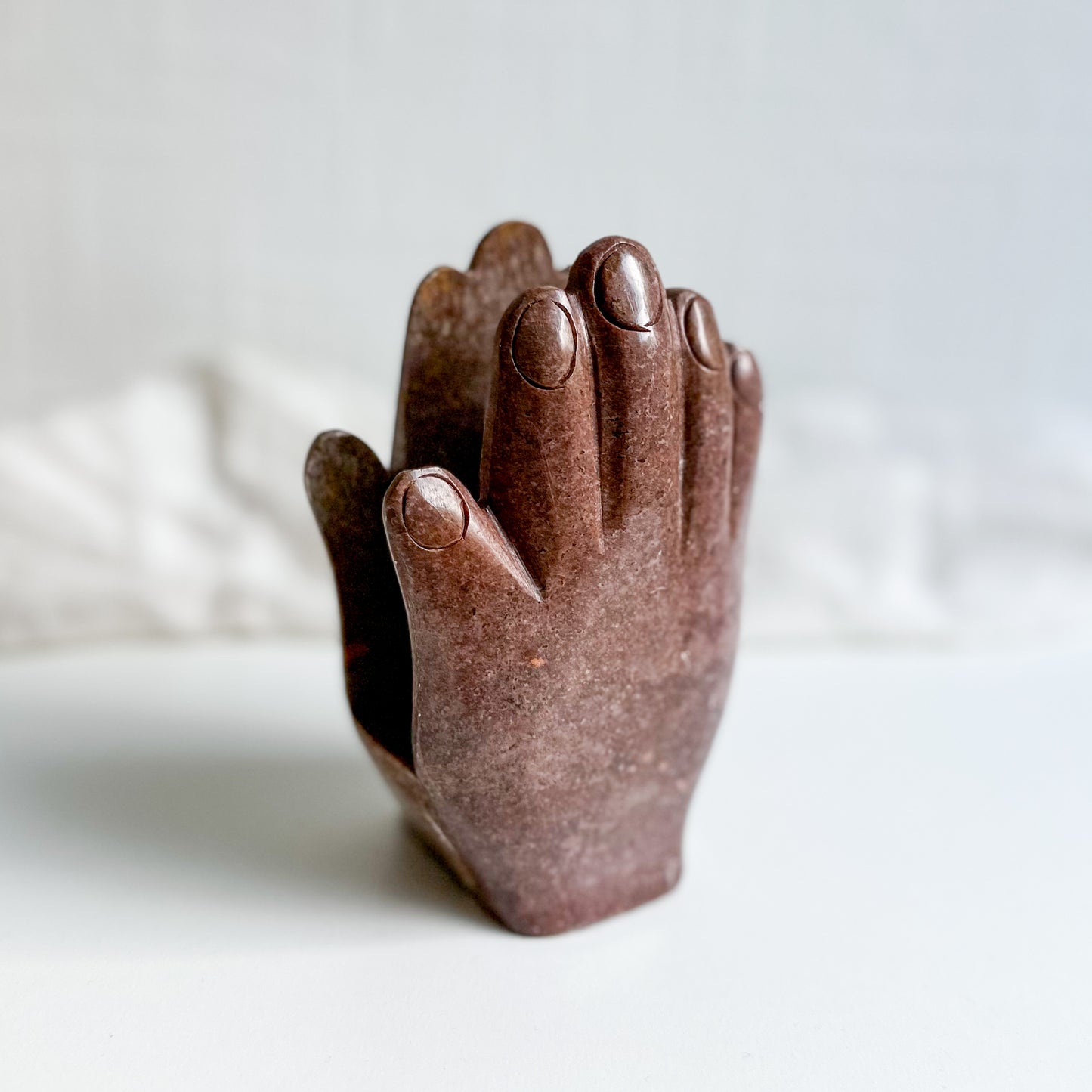 Stone Hand-Shaped Napkin Holder