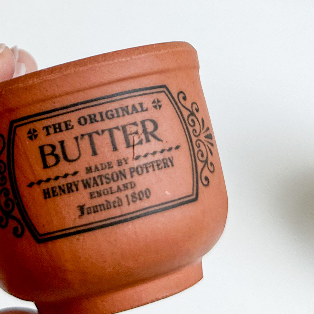 Henry Watson Terracotta Butter and Mustard Pot