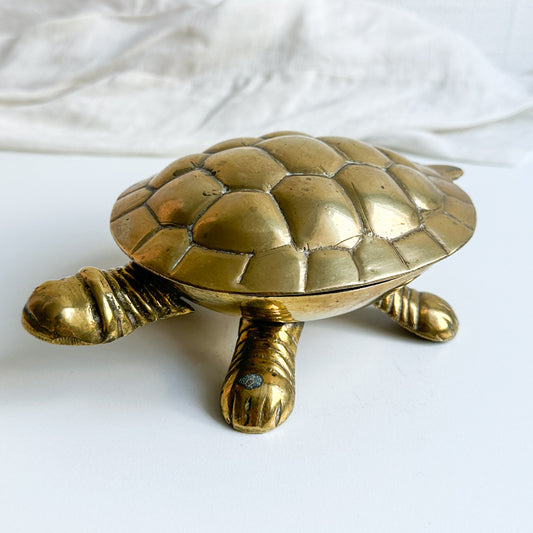 Brass Turtle Box