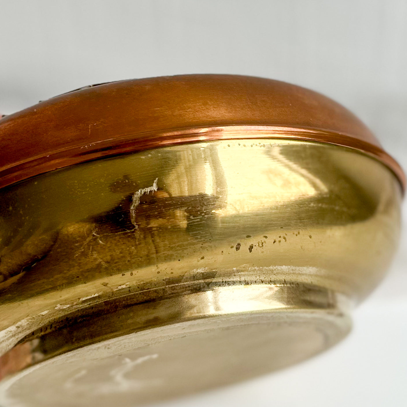 Brass and Copper Rose Bowl