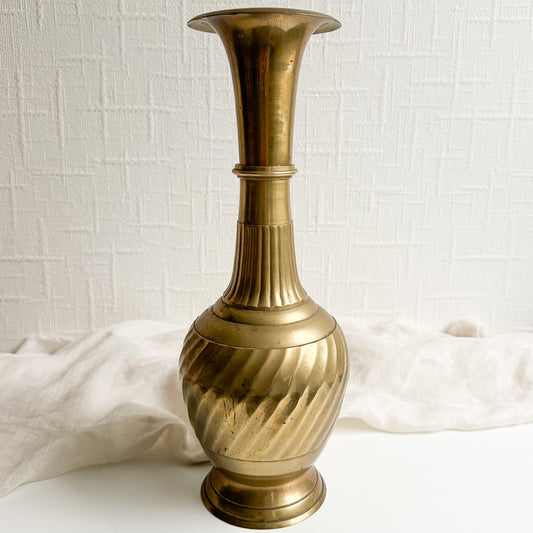 Tall Brass Vase