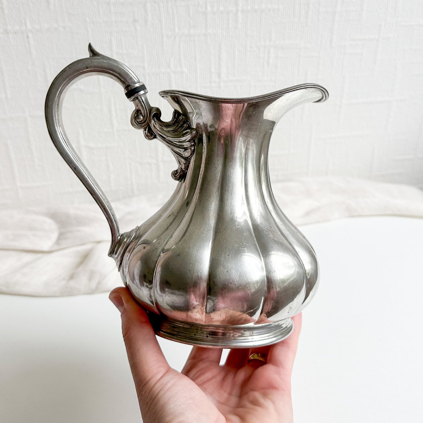 Antique James Dixon Pewter Jug