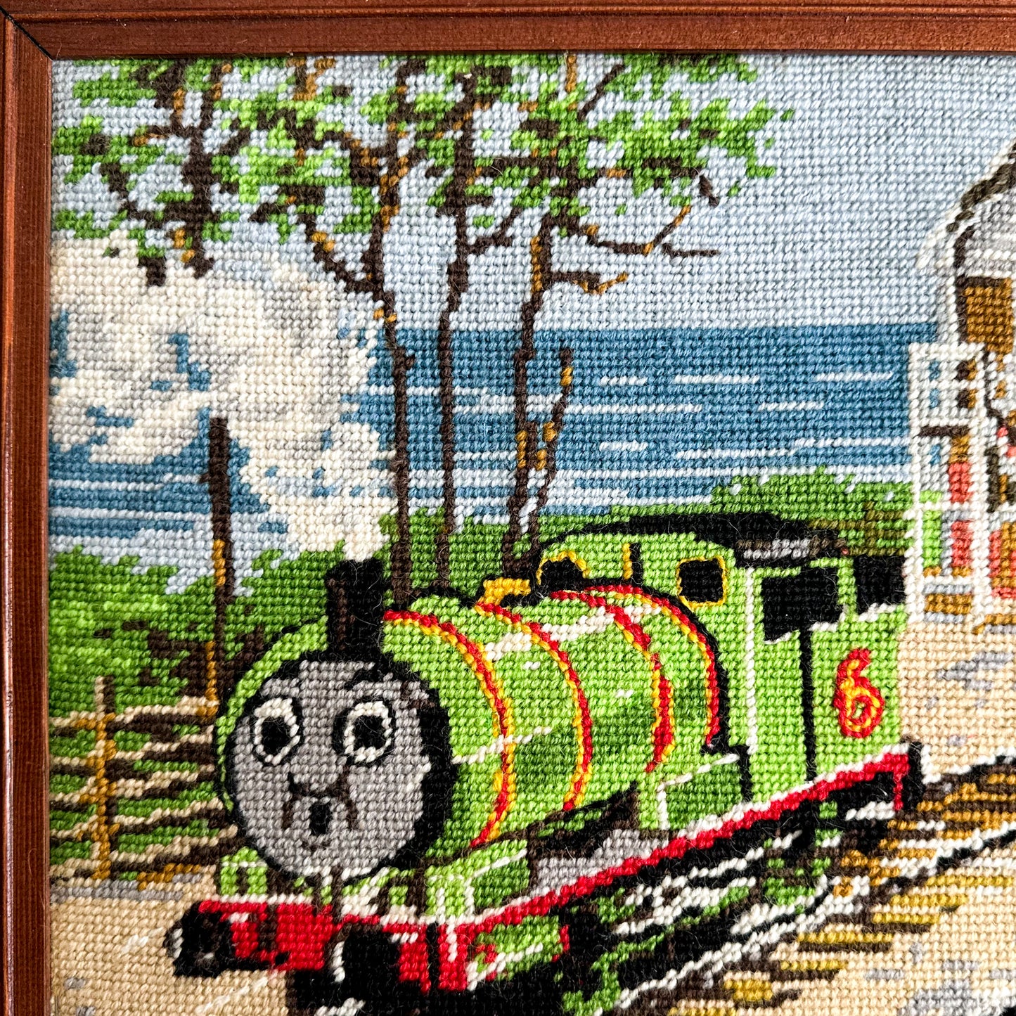 Framed “Thomas & Friends” Needlepoint