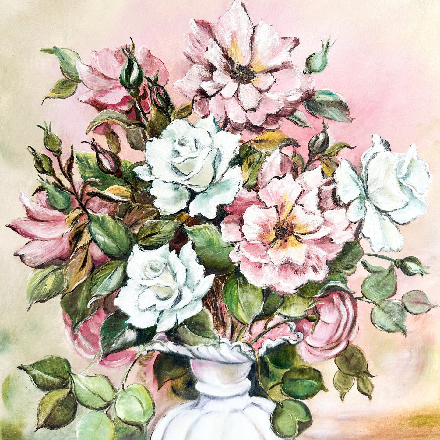 Large Floral Oil Painting