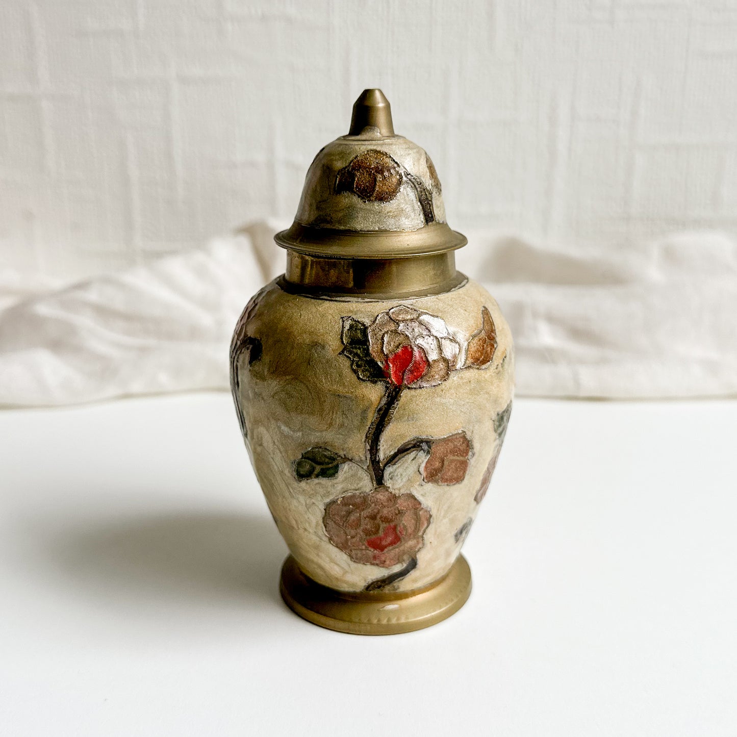 Small Cloisonné Urn with Lid