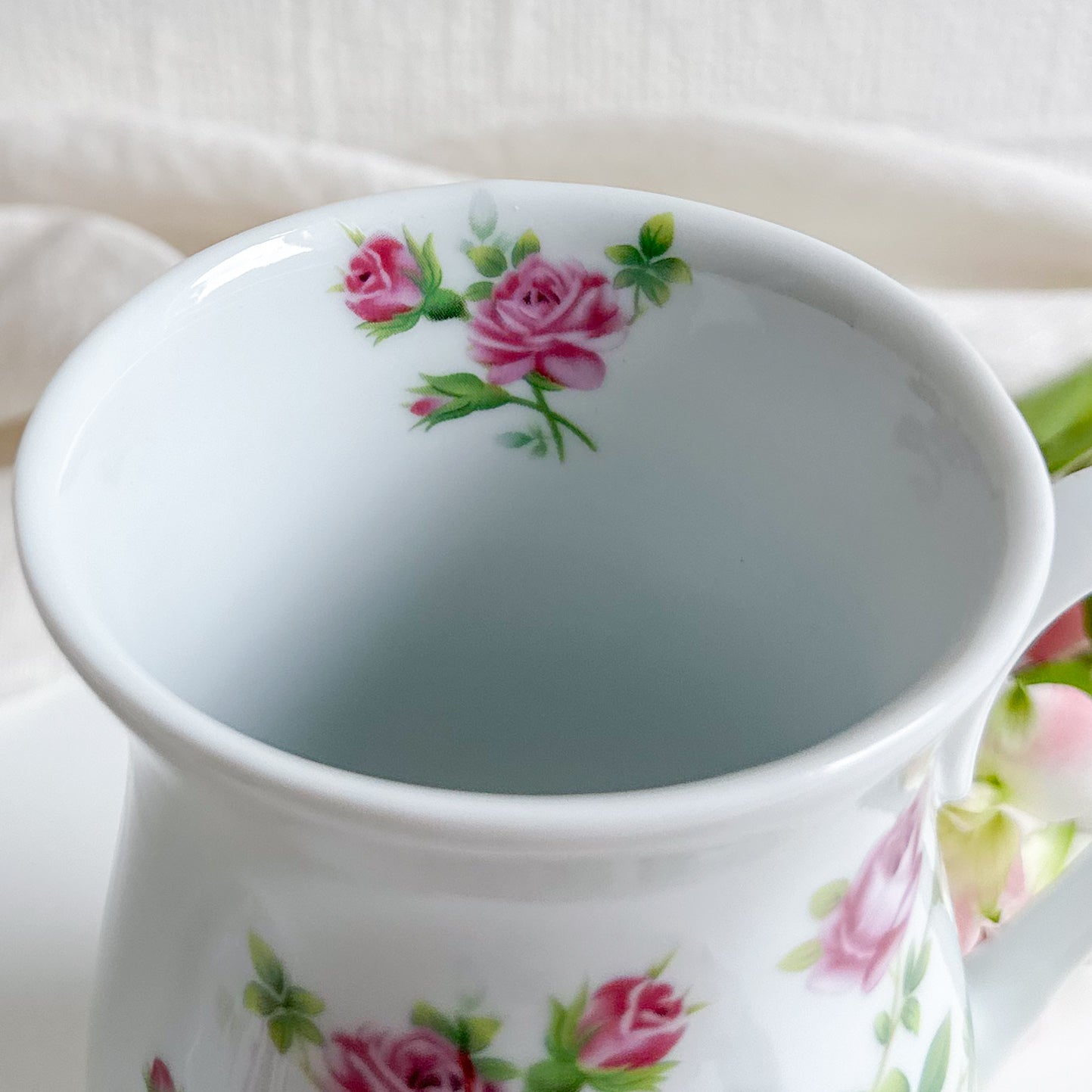 Pair of Vintage Floral Mugs