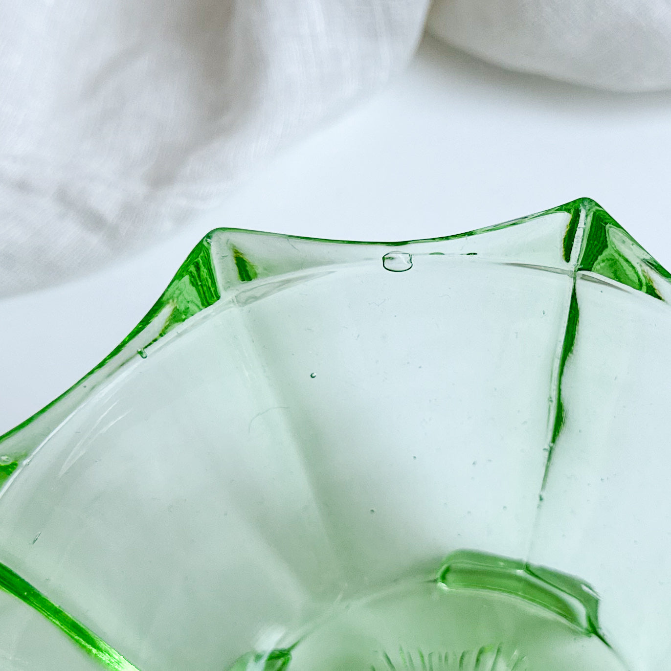 Art Deco Uranium Glass Bowl