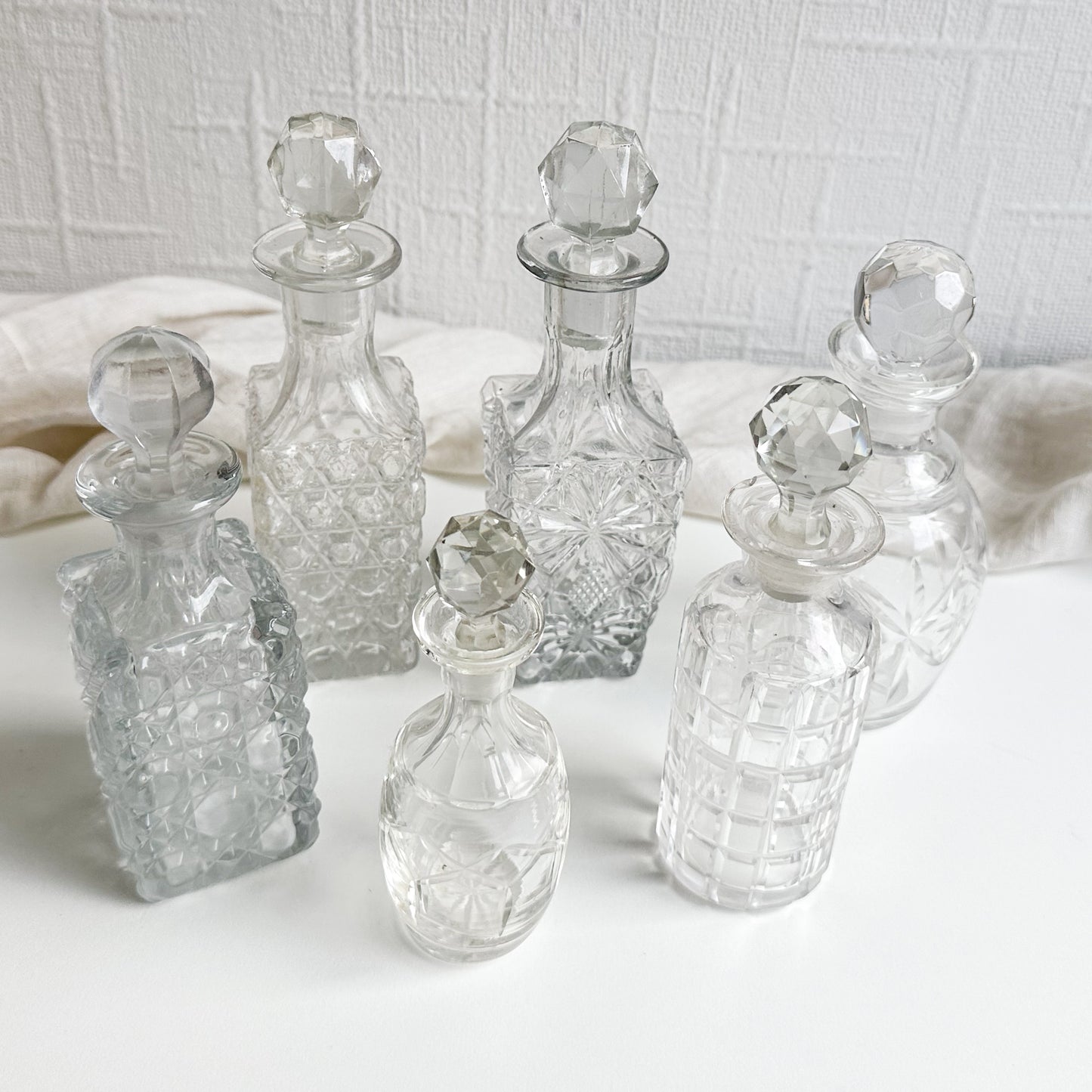 Set of 6 Small Decanters