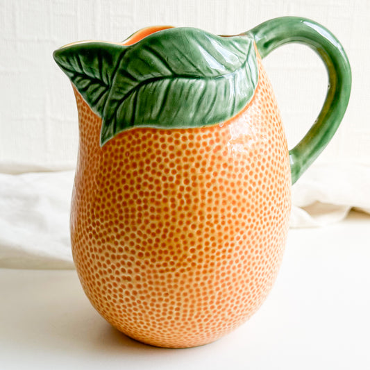 Orange Jug by Bordallo Pinheiro