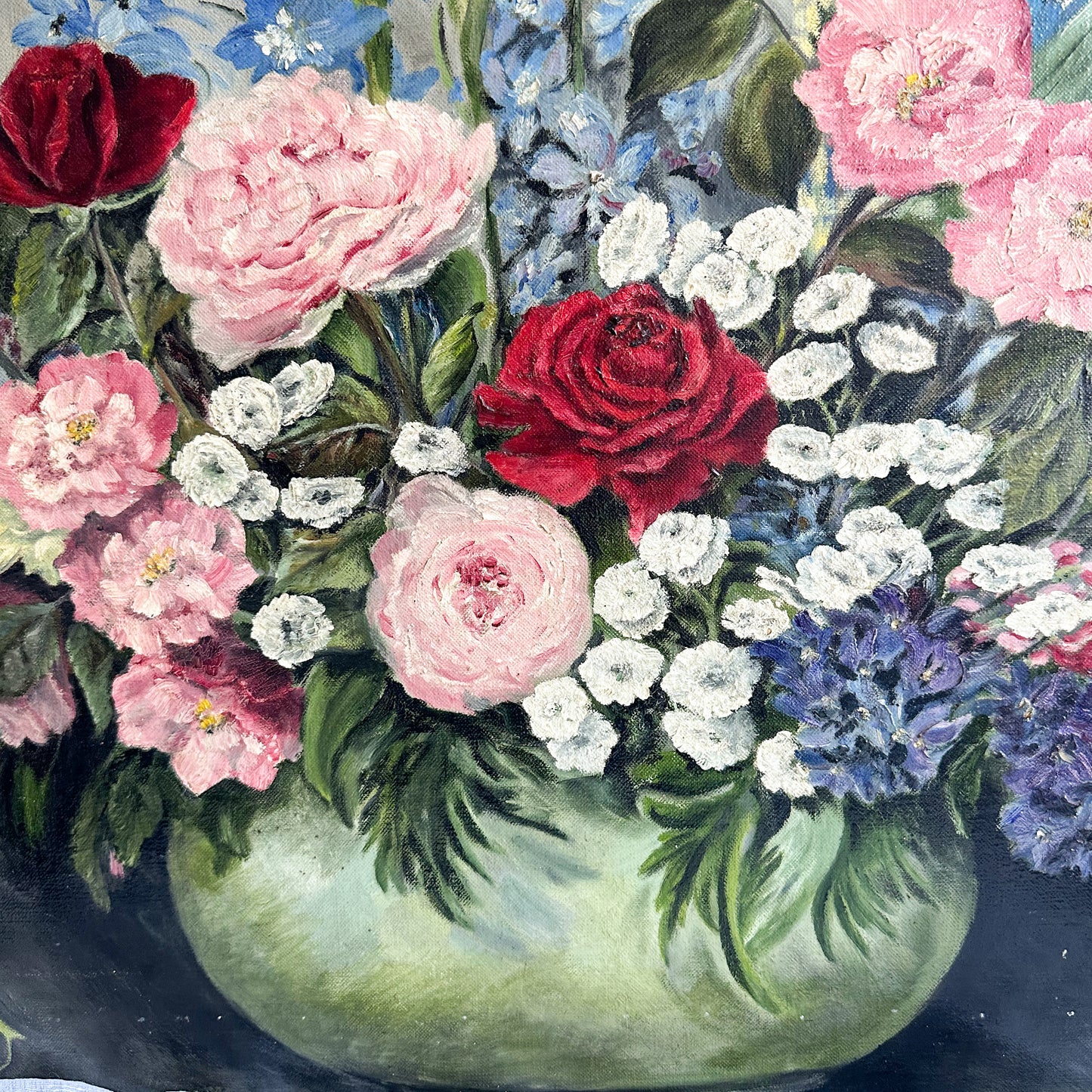 Large Floral Oil Painting