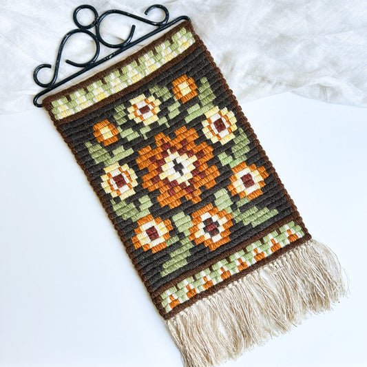 Scandinavian Folk Art Tapestry