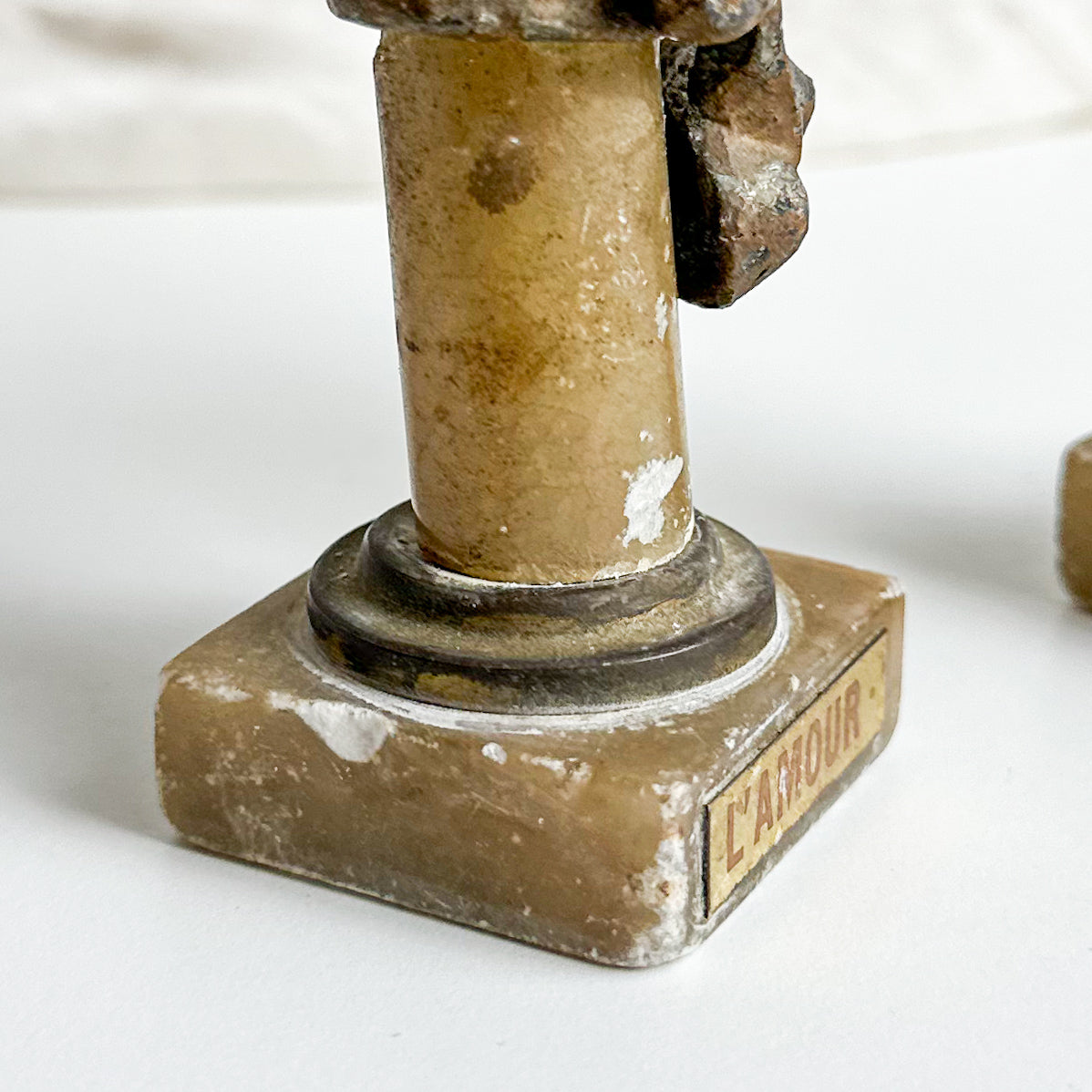 Pair of Antique Spelter Busts