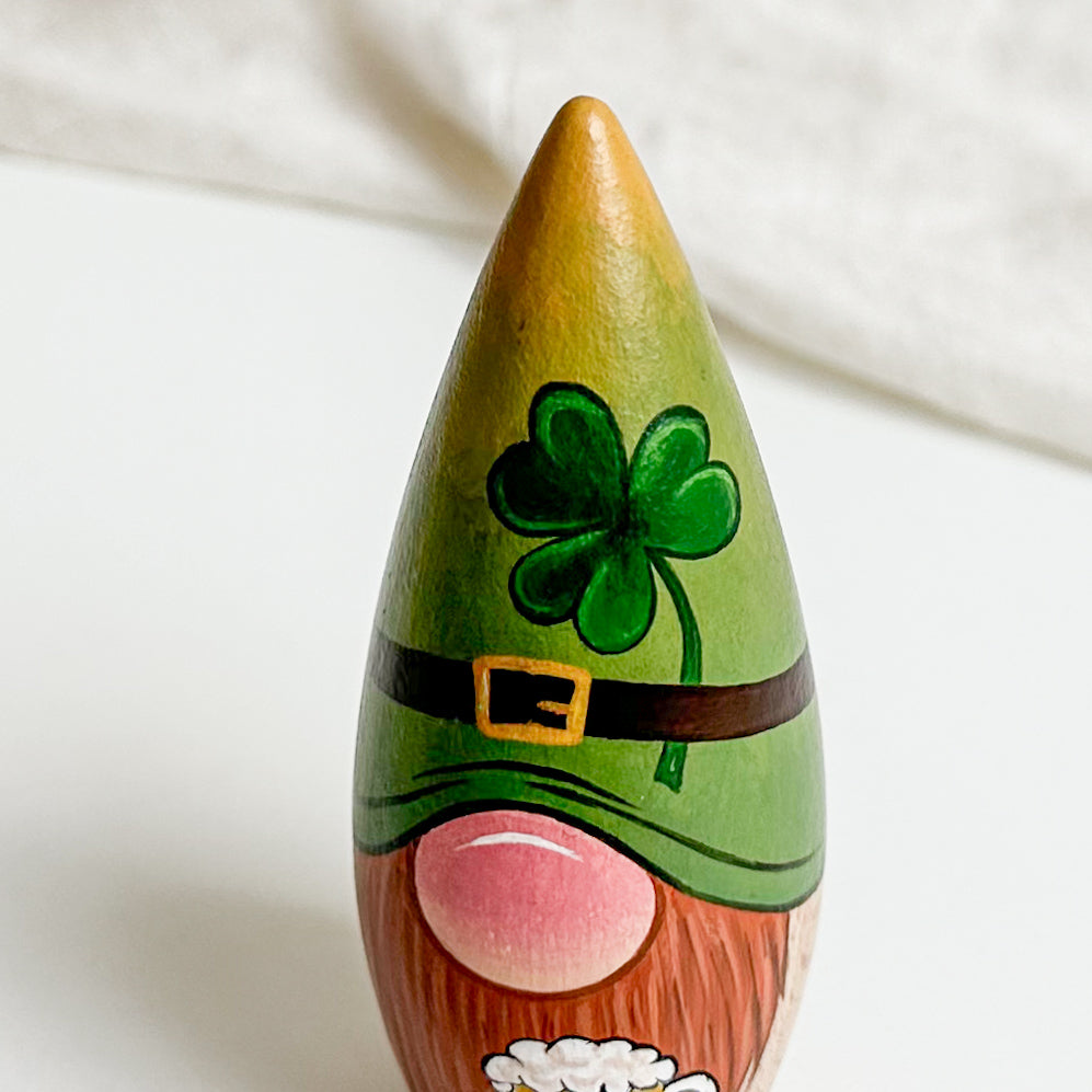 Hand Painted St Patrick’s Gnome