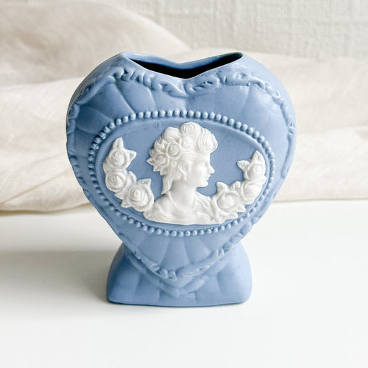 Blue Jasperware Bud Vase