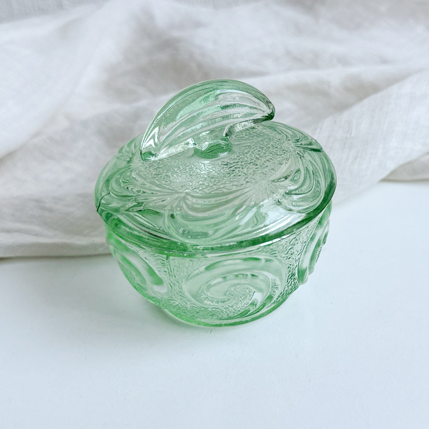 Art Deco Glass Trinket Bowl