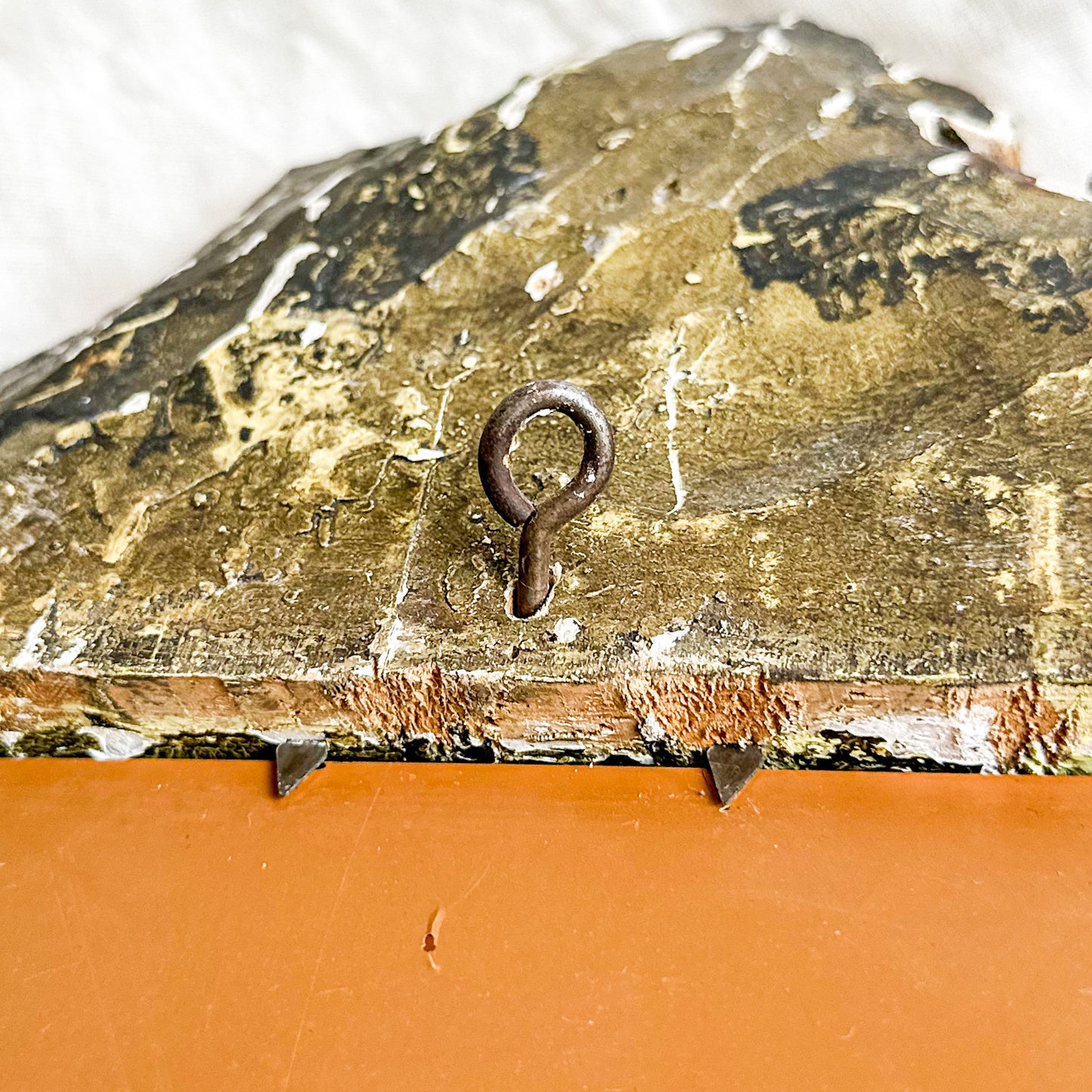Wall Mirror with Chippy Paint