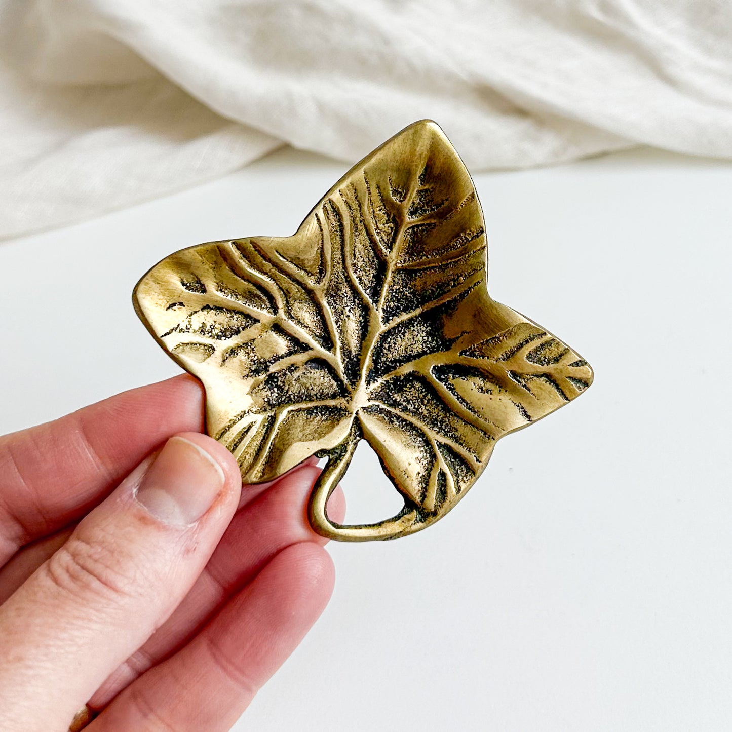 Brass Ivy Leaf Dish