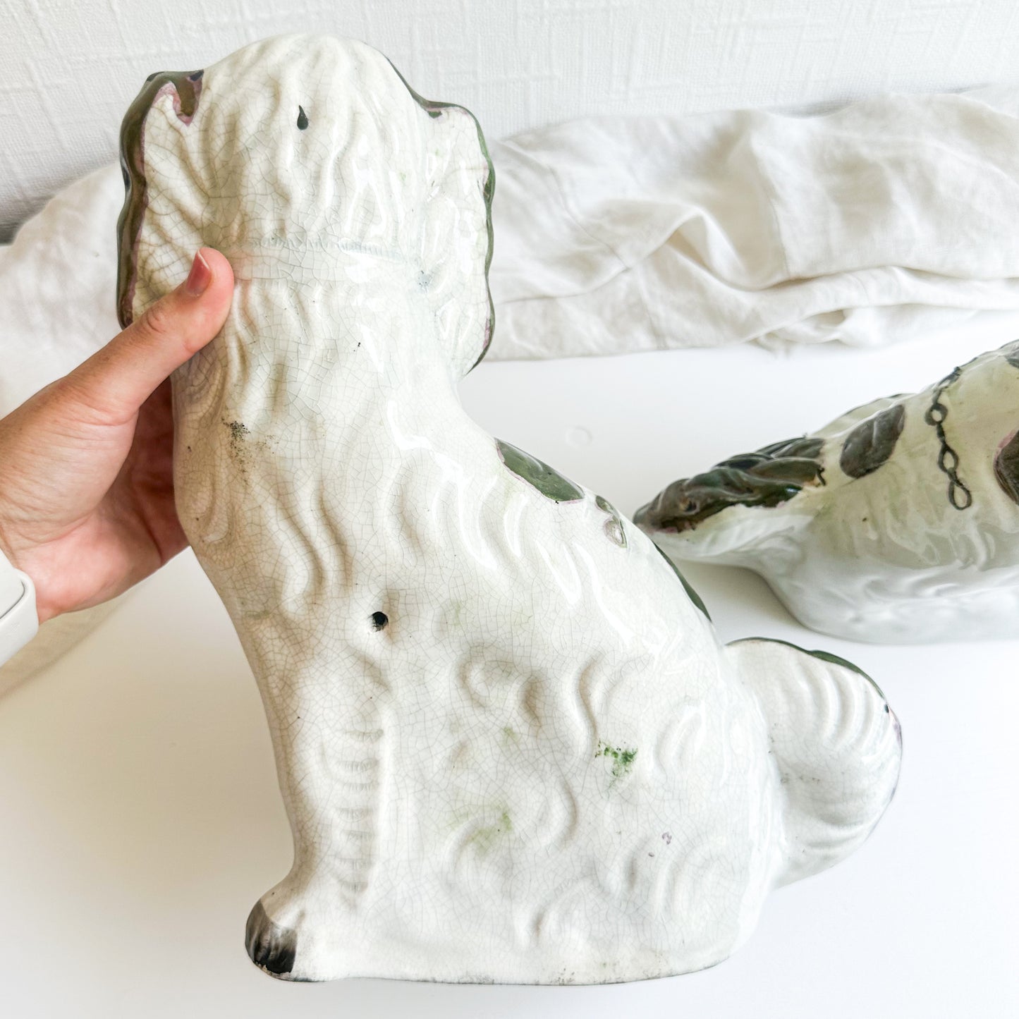 Pair of Large Staffordshire Spaniels