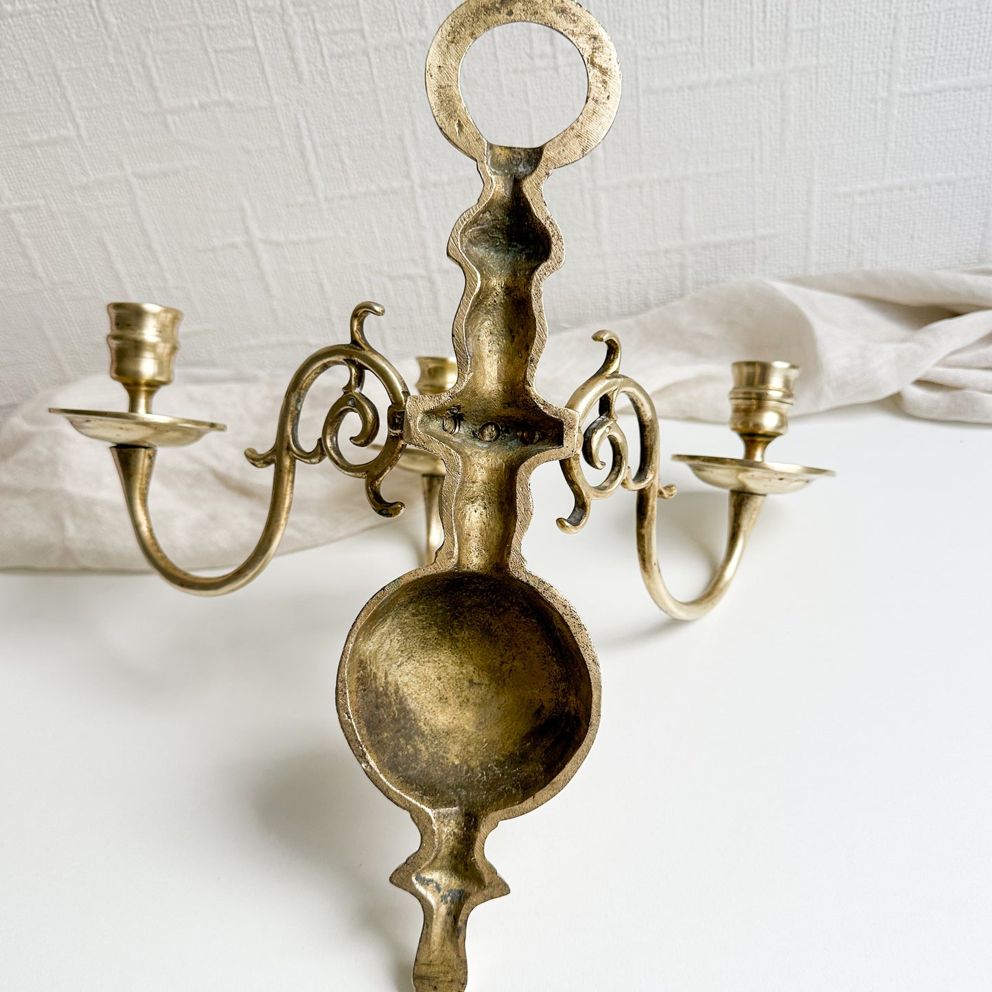 Brass Candle Sconce