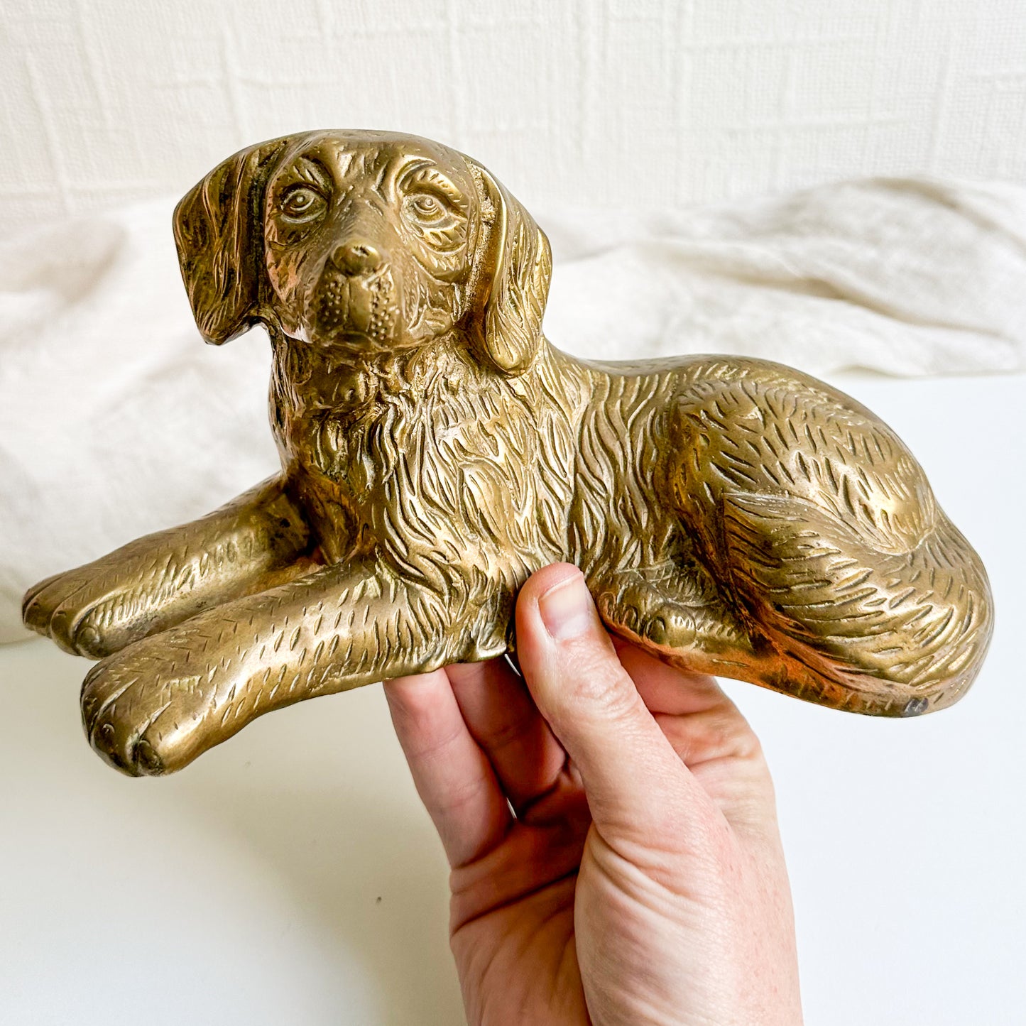 Brass Dog Figurine