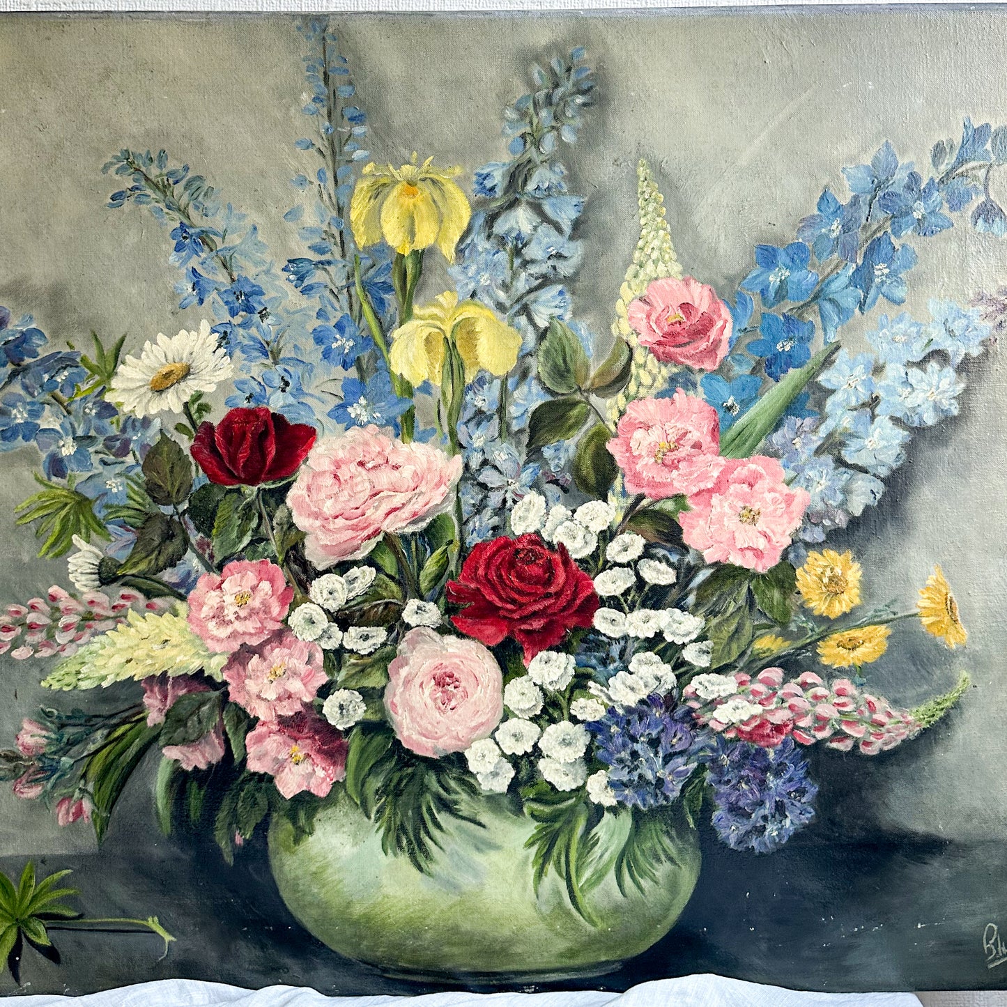 Large Floral Oil Painting