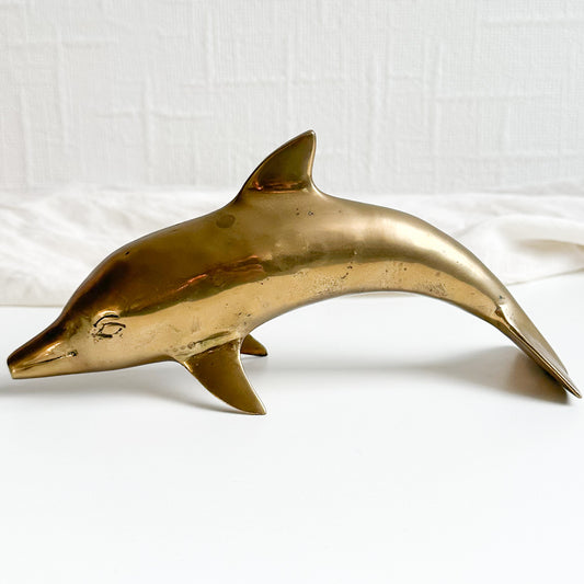 Brass Dolphin Figurine