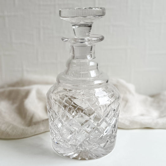 Vintage Heavy Crystal Decanter