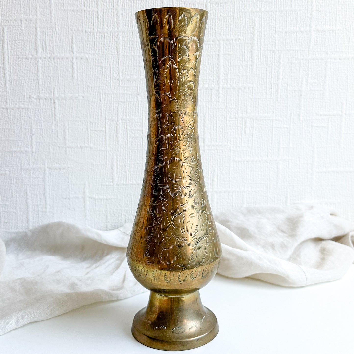 Tall Indian Brass Vase