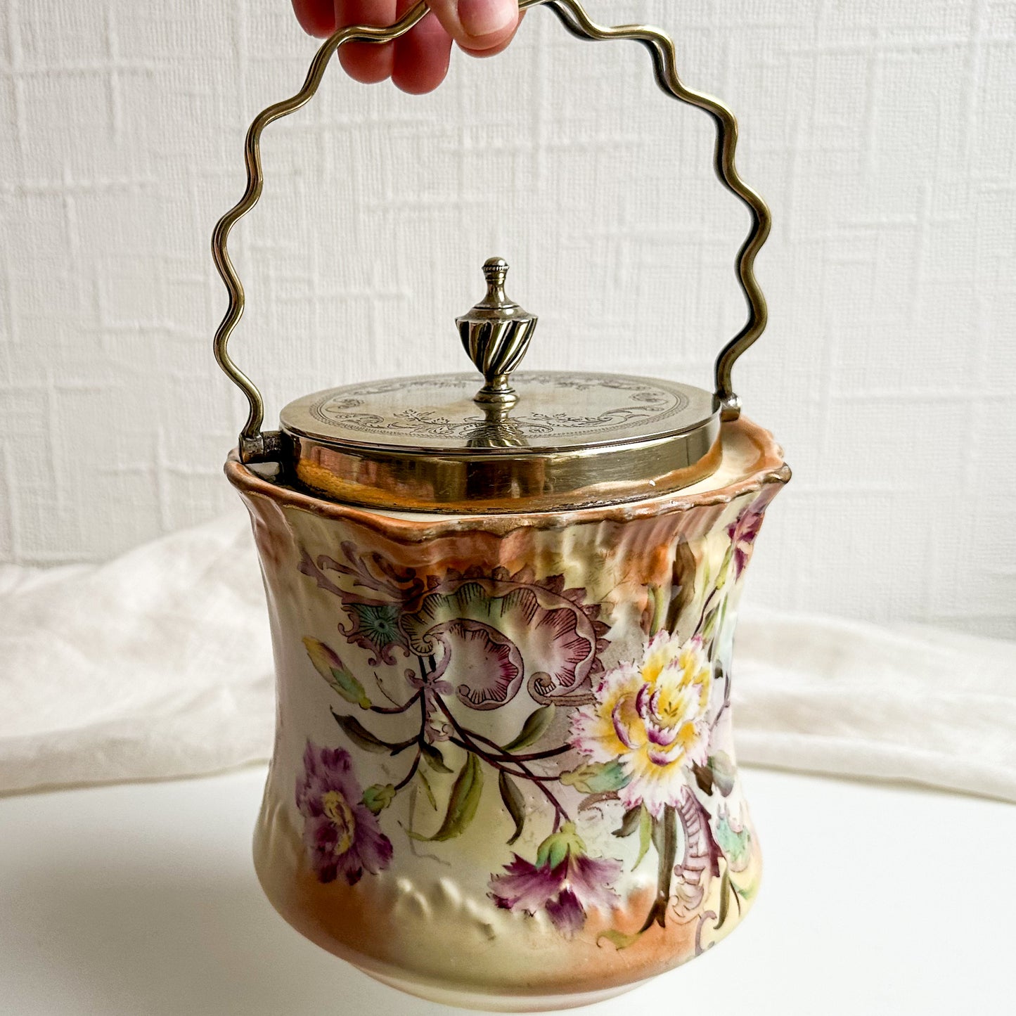 Antique Carlton Ware Biscuit Barrel