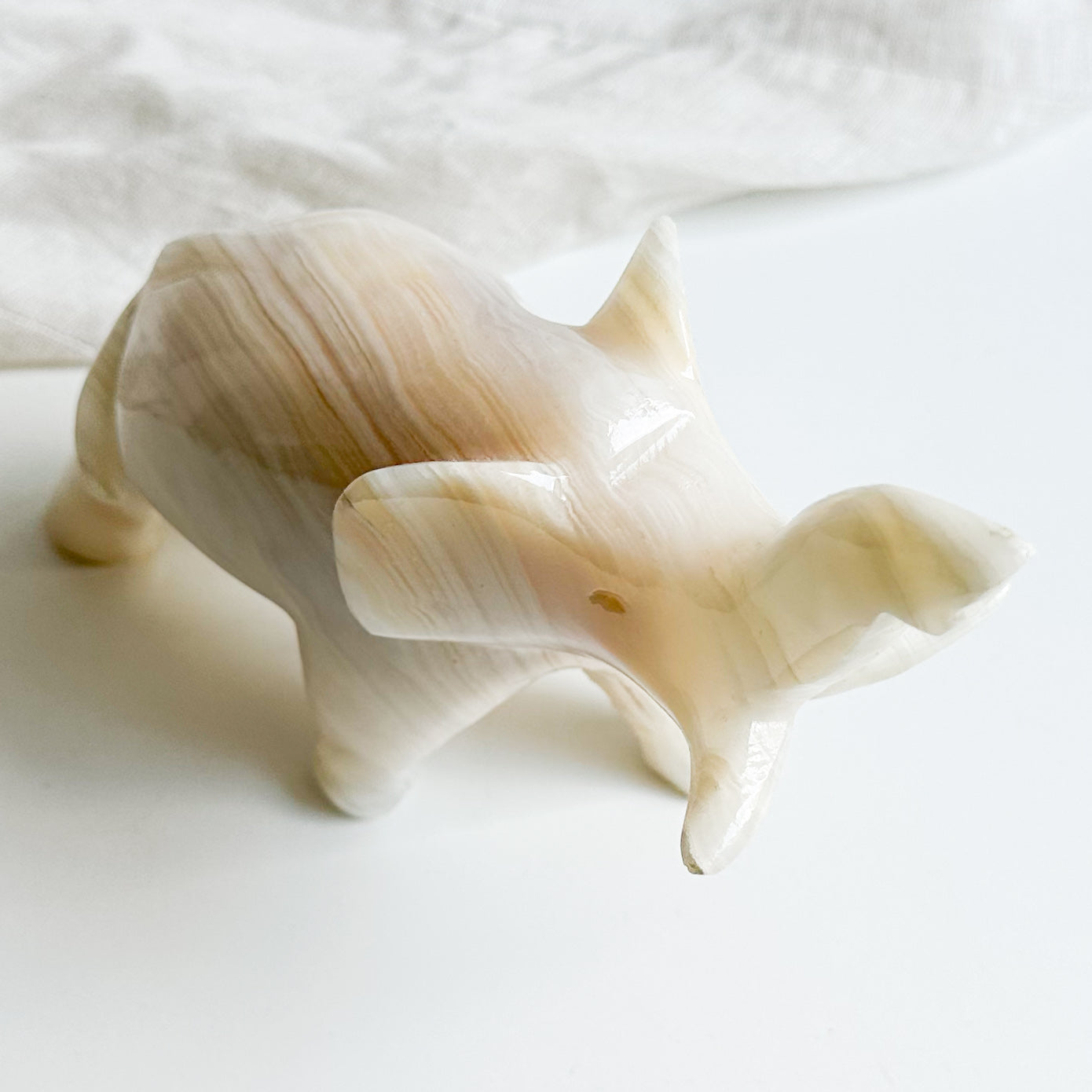 Carved Onyx Elephant
