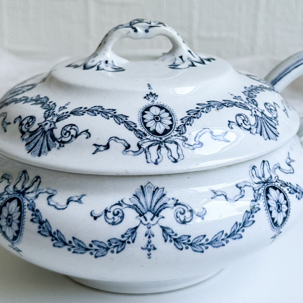 Antique Small Tureen with Ladle
