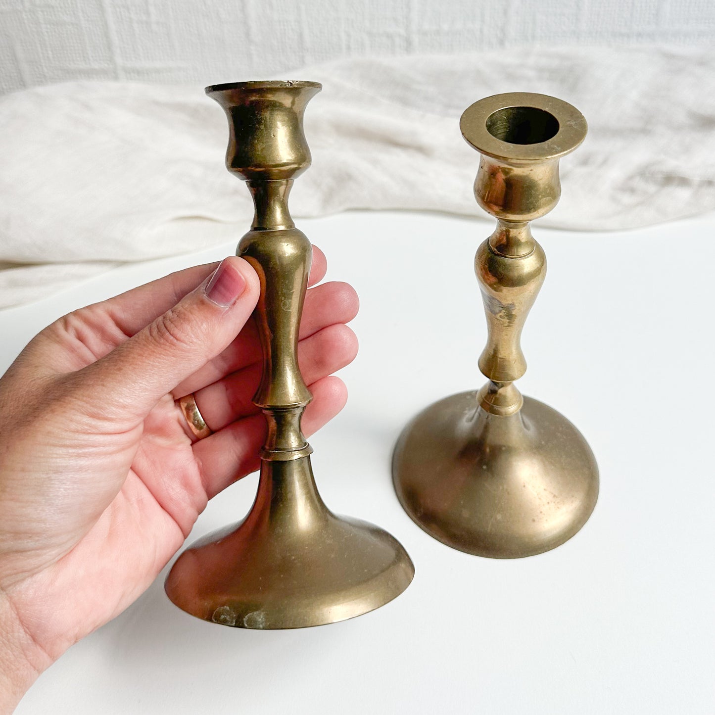 Pair of Brass Candlesticks