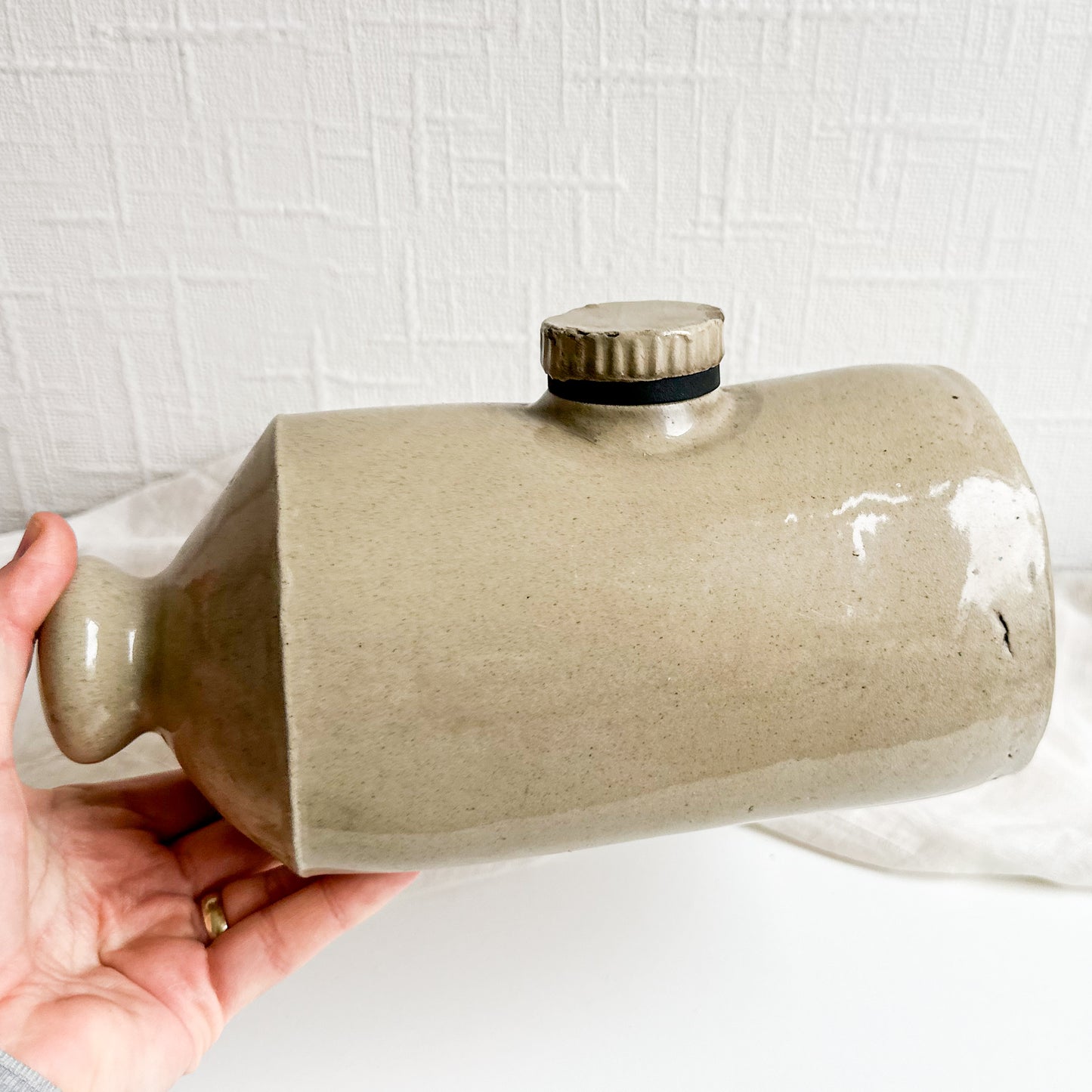 Victorian Stoneware Hot Water Bottle