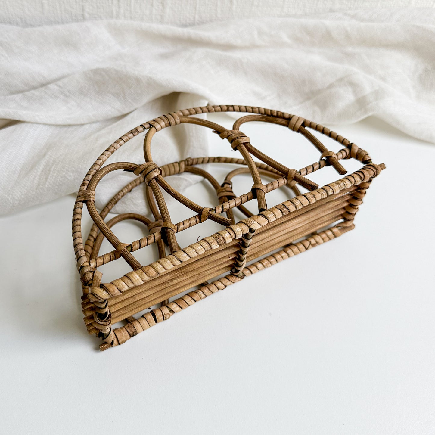 Vintage Rattan Napkin Holder