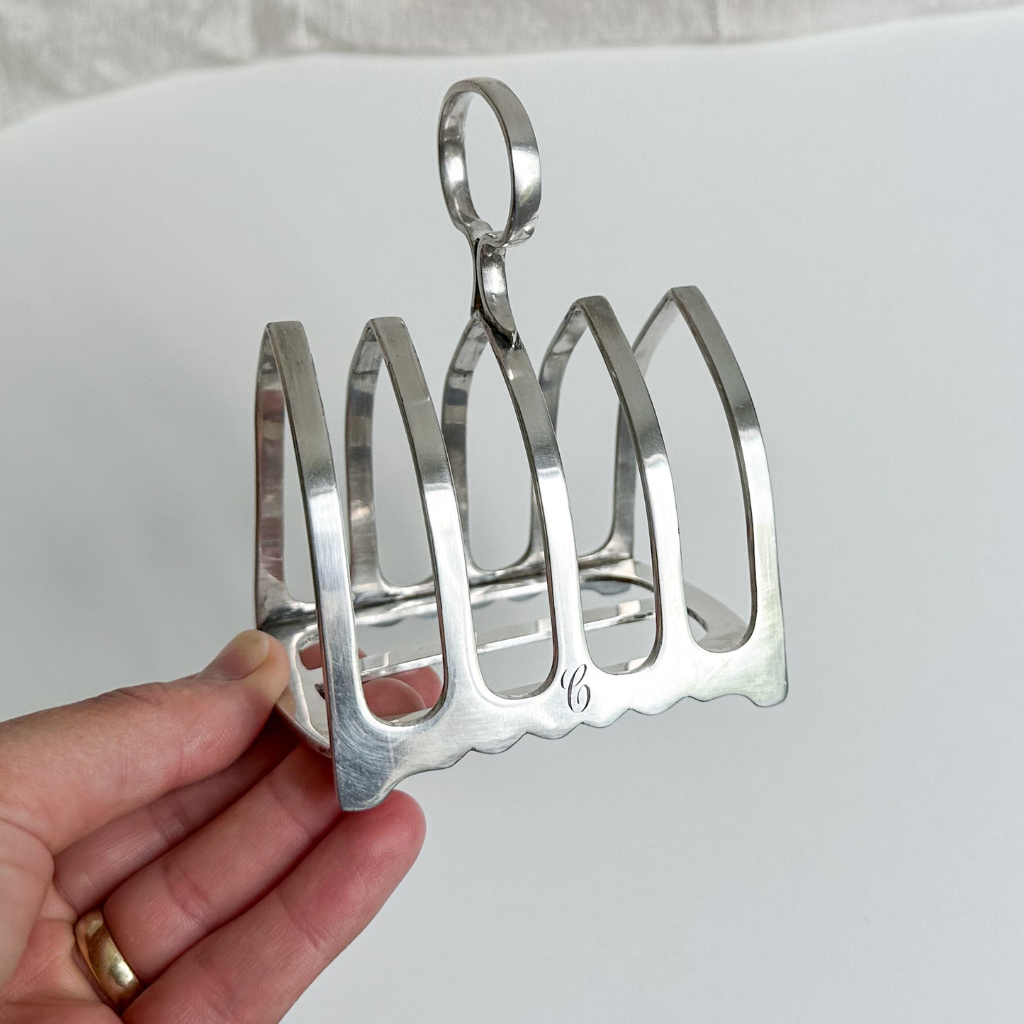 Antique Silver Plated Toast Rack