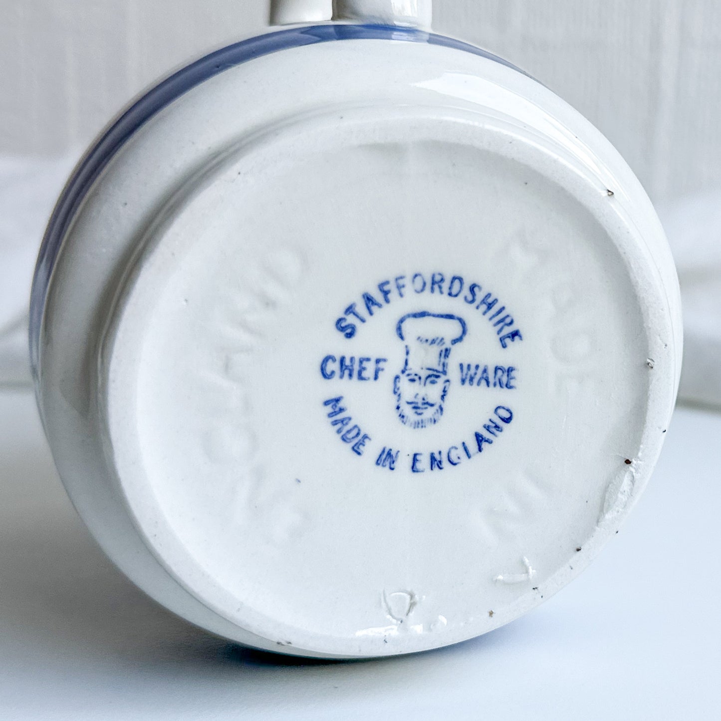 Chef Ware Jug with Blue Stripes