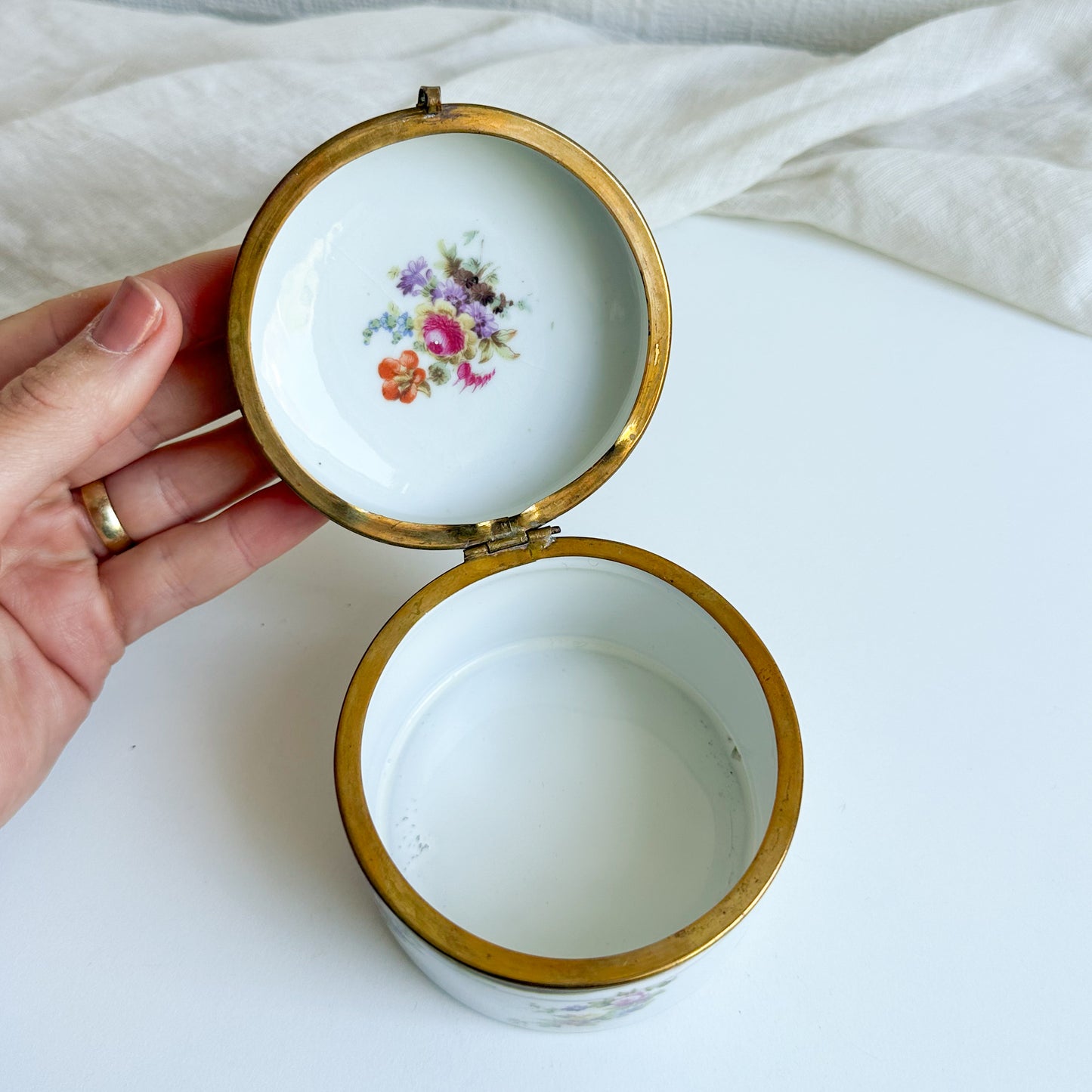 Floral Porcelain Jewellery Box