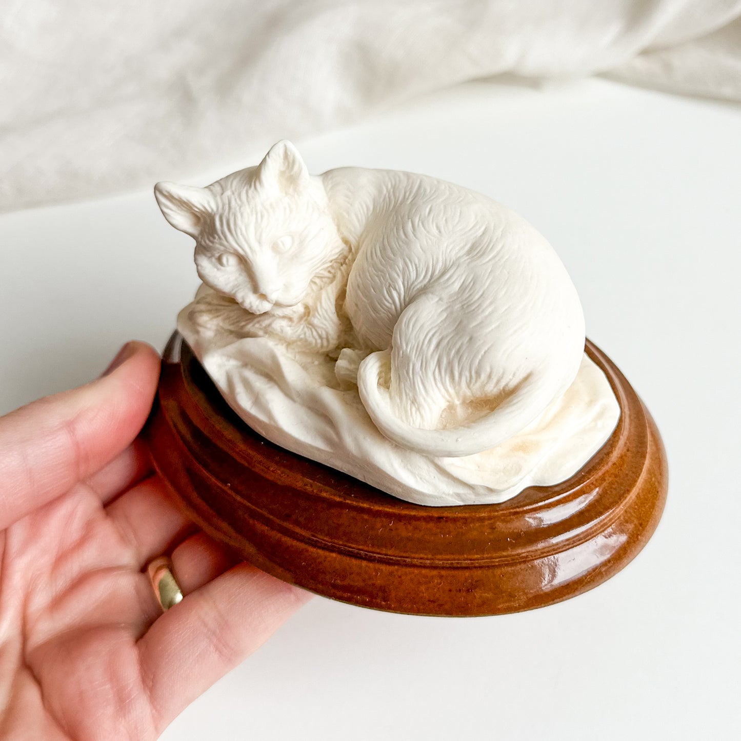 White Cat Figurine