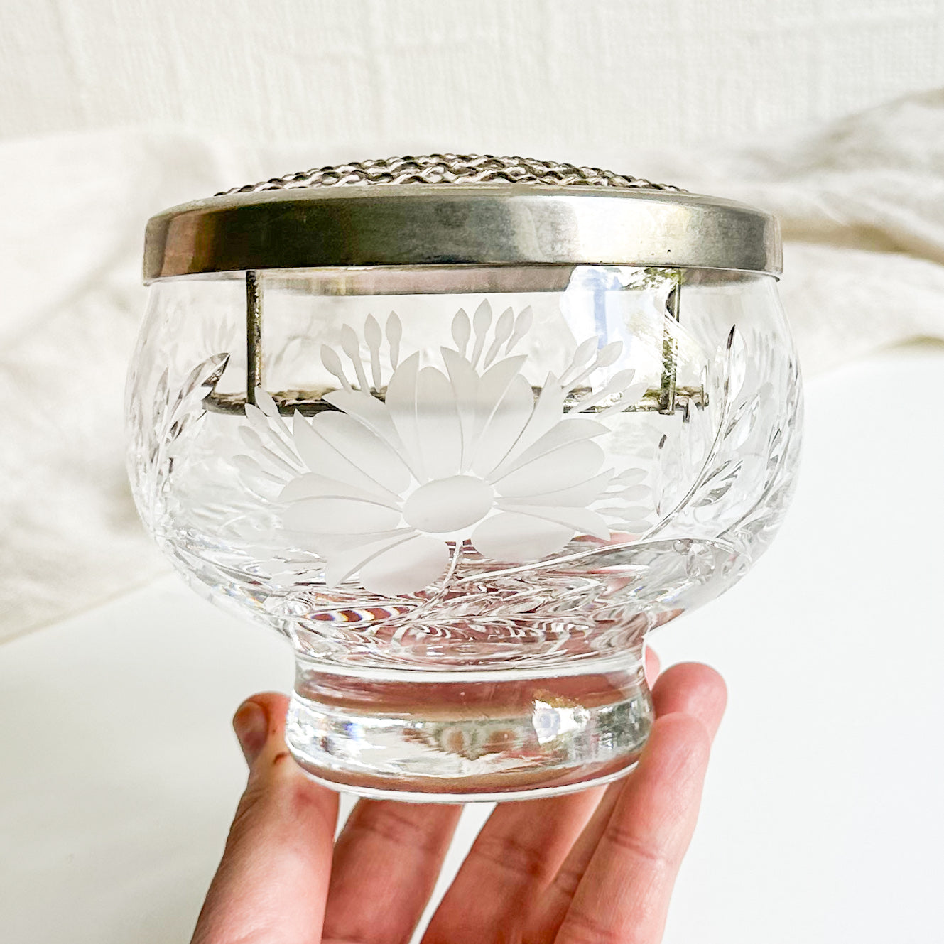Crystal Rose Bowl