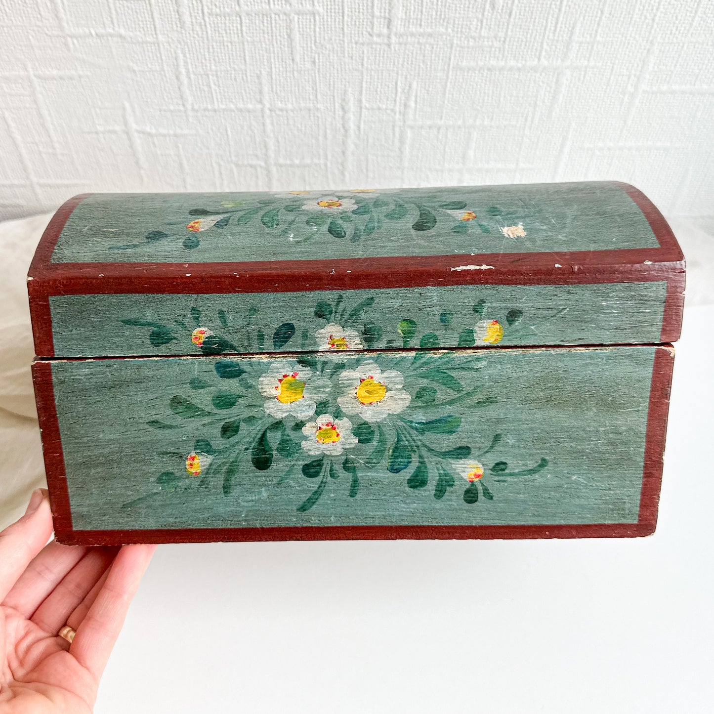 Hand Painted Wooden Box